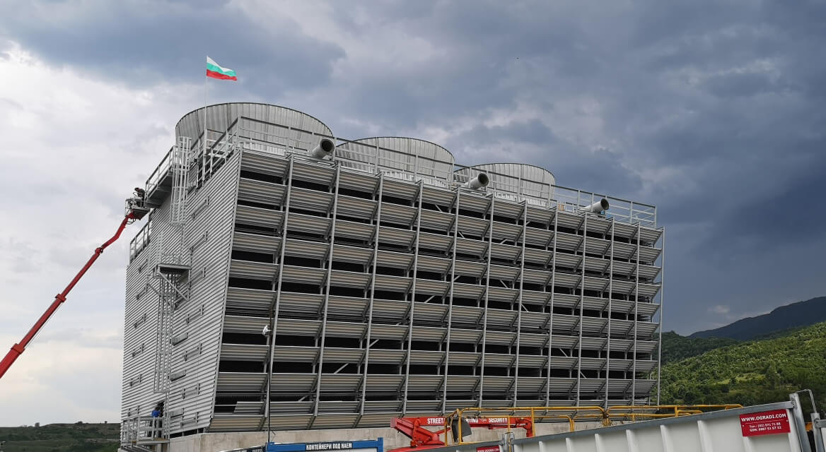 FEP cooling tower for Biovet Bulgaria project