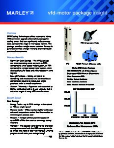 Marley Insight – VFD-Motor Package