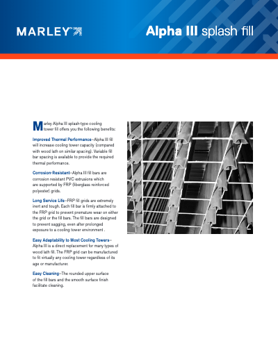Marley Alpha III Crossflow Splash Fill