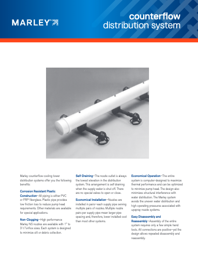 Marley Counterflow Distribution System