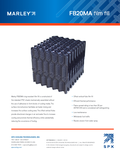 FB20MA Counterflow Fill