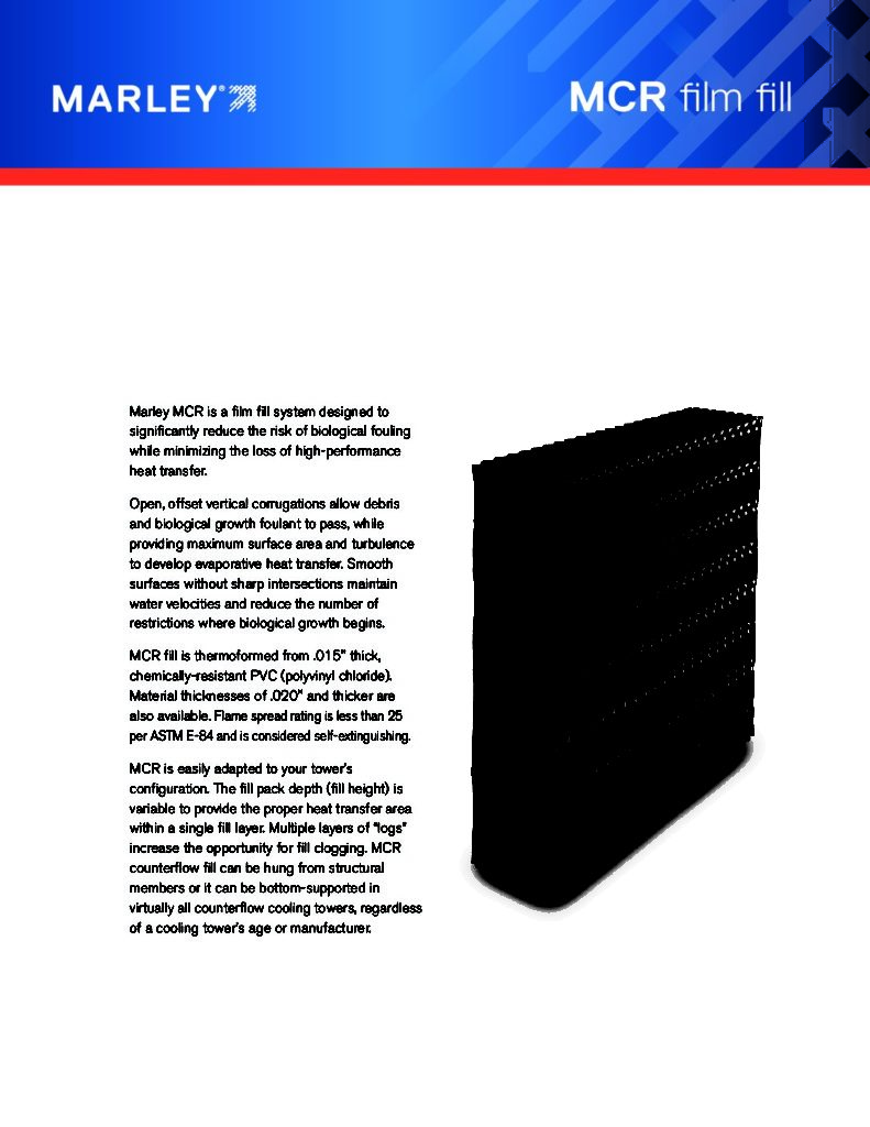 Marley MCR Clog-Resistant Film Fill