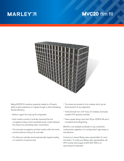 Marley MVC20 Counterflow Film Fill