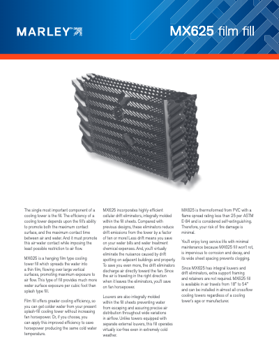 MX625 Crossflow Film Fill