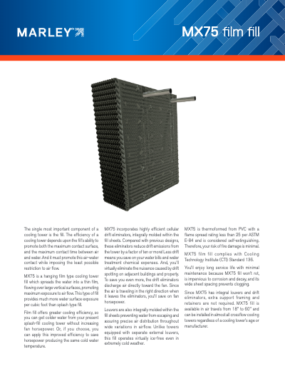 Marley MX75 Crossflow Film Fill