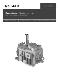 M Series Geareducer IOM User Manual