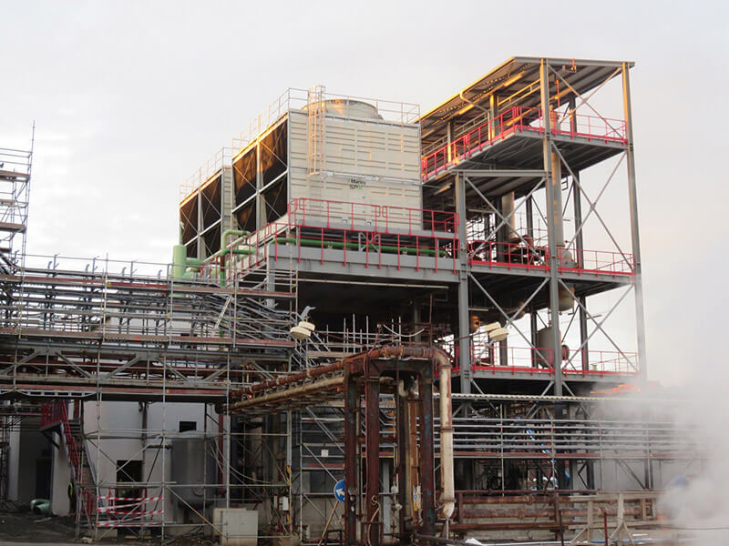 cooling tower deconstruction